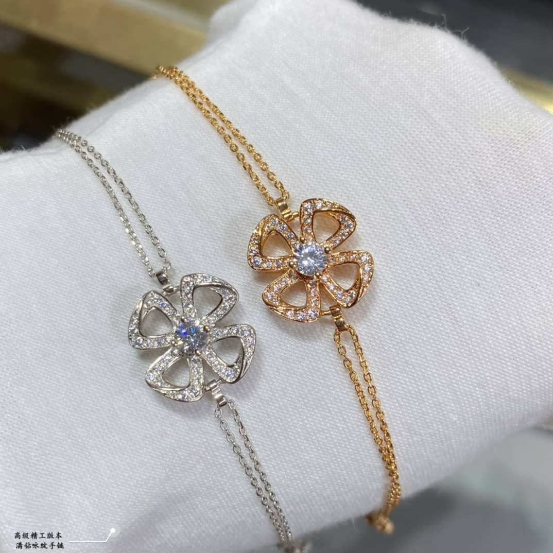 Fake Bv1g*ai Logo Bracelet