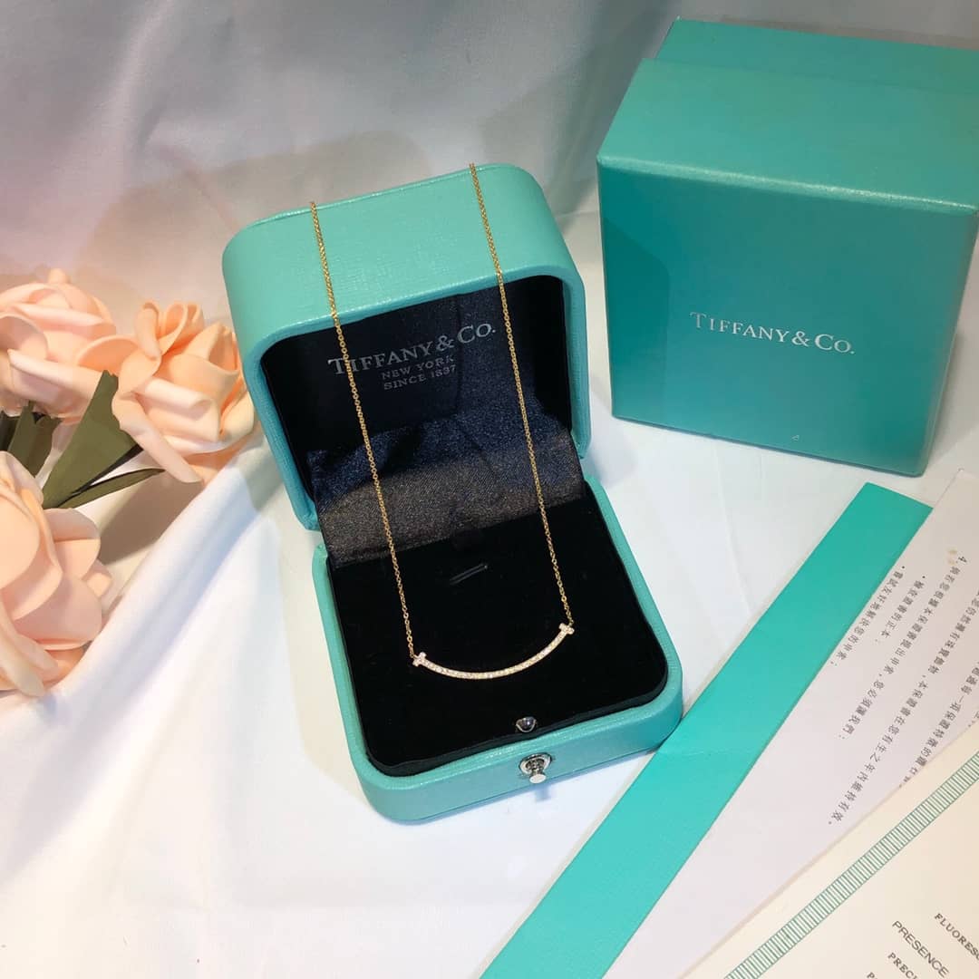 Fake T*f*ny Logo Necklace