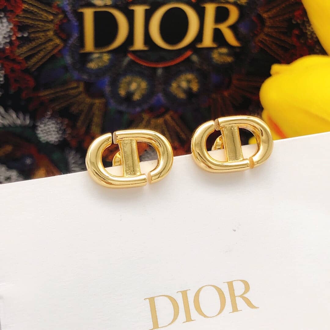 Knockoff Chr1st1an D10r Logo Earring