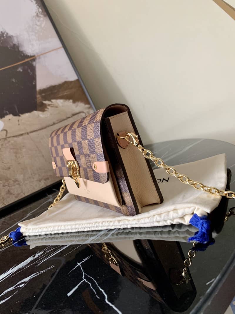 L0vis Vvtt0n Vavin Chain Wallet Damier Ebene Replica Bag N60237