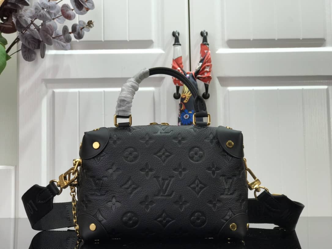 L0vis Vvtt0n Petite Malle Souple Monogram Replica Bag Black M45571