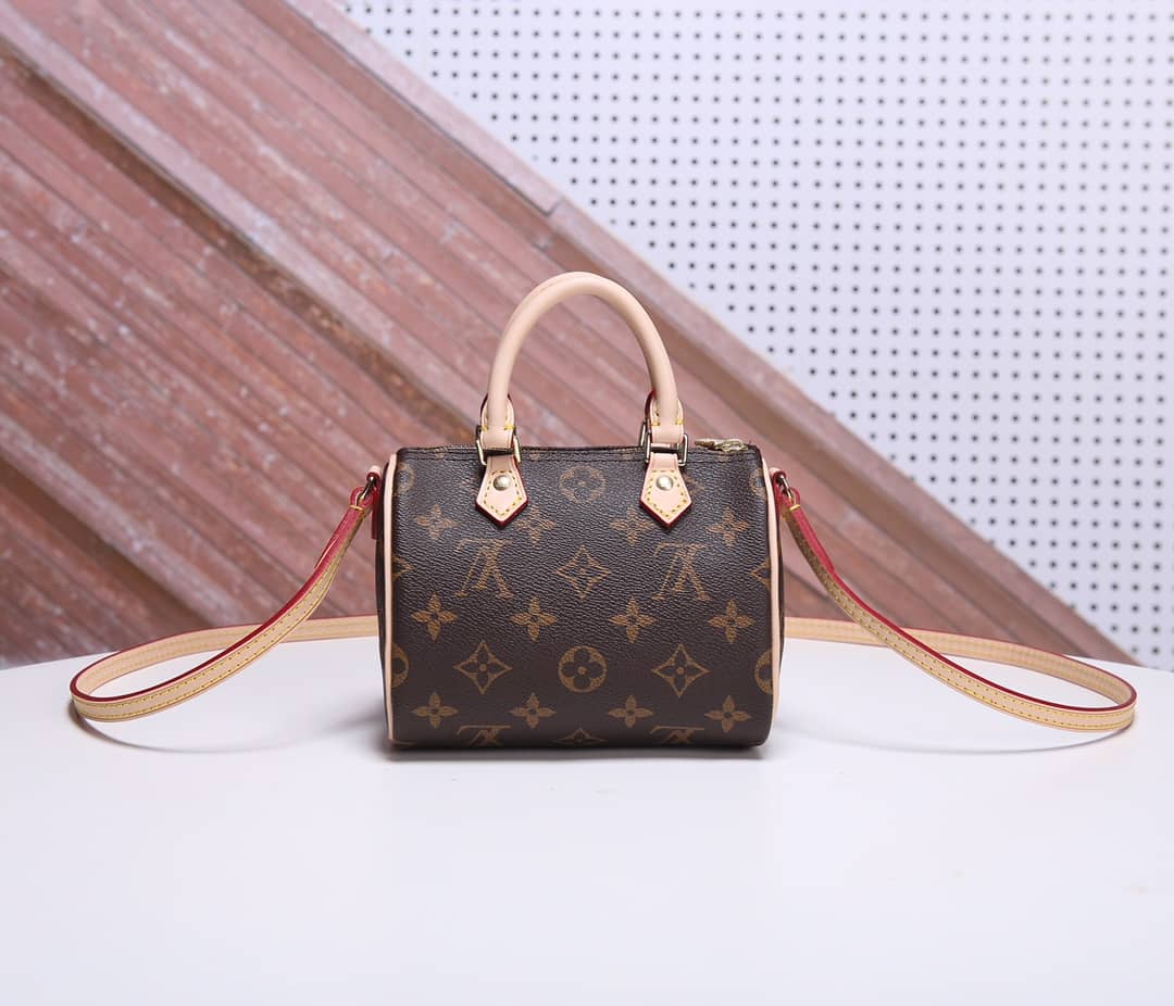 L0vis Vvtt0n Nano Speedy Monogram Canvas Replica Crossbody Bag M61252