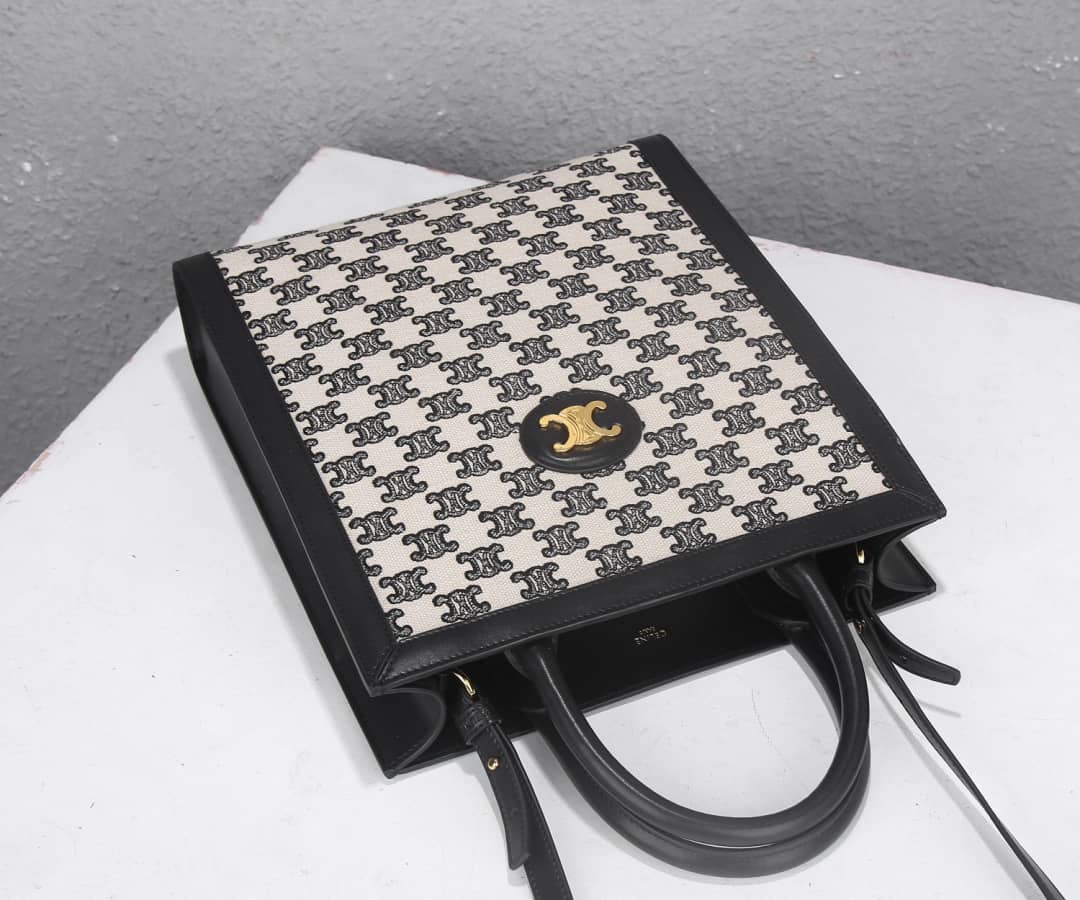 Ce1i*e Triomphe Canvas Small Cabas Vertical Replica Bag