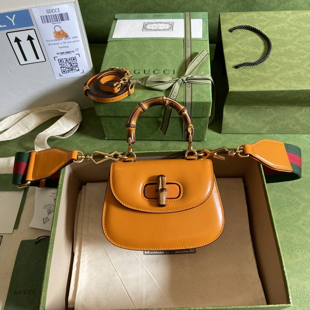 Gvc*1 Bamboo 1947 Mini Top Handle Shoulder Bag 686864 Replica
