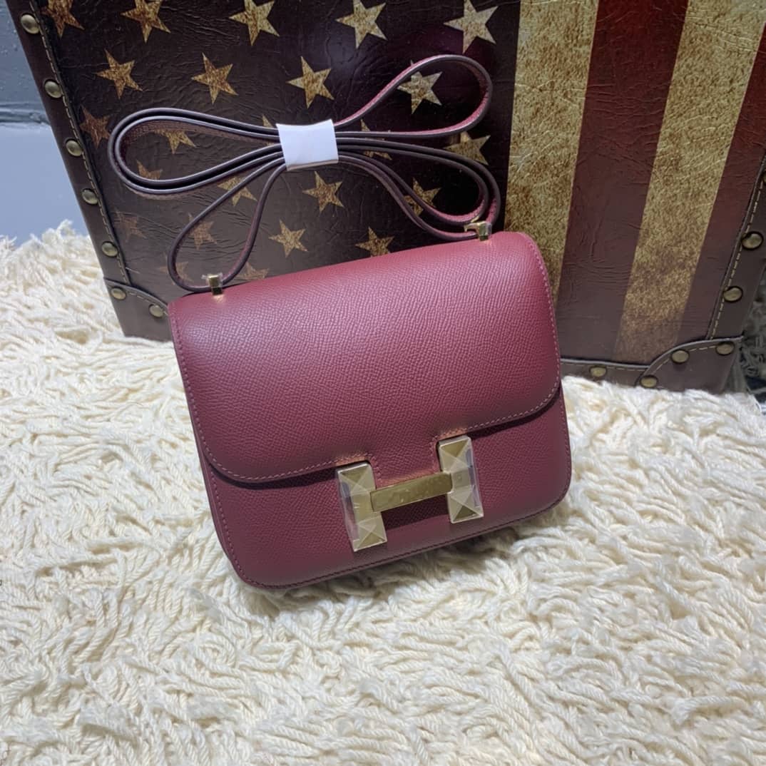 H**me5 Replica Constance Bag 18CM Epsom Leather