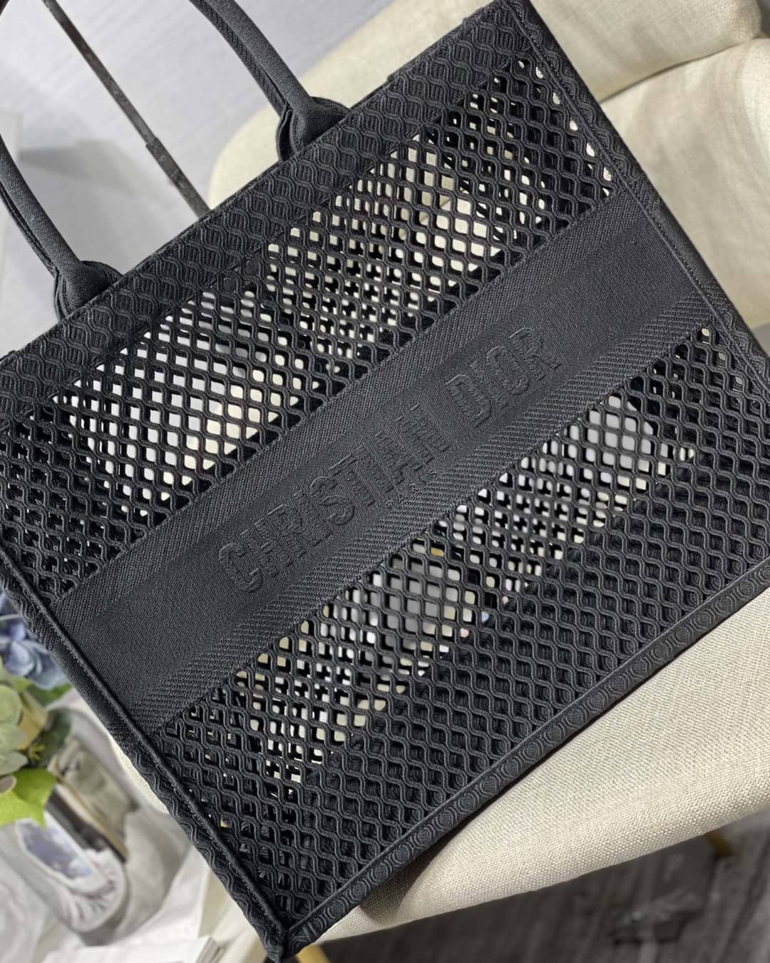 Chr1st1an D10r Mesh Book Tote Bag