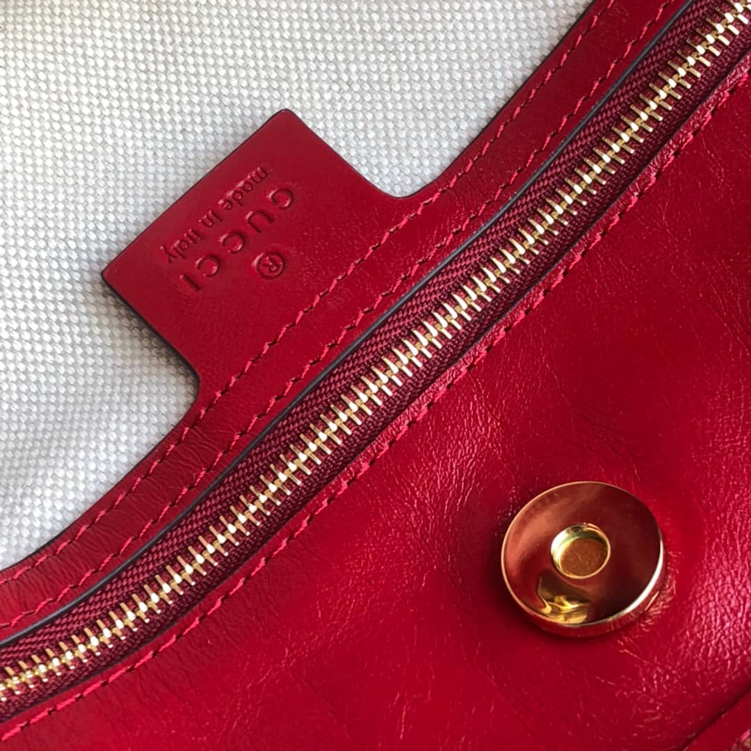 Gvc*1 1955 Horsebit Messenger Bag Replica Red 602089