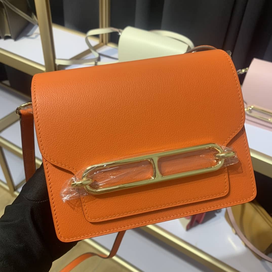 H**me5 Roulis Mini Sac Evercolor Calfskin Leather Crossbody Bag