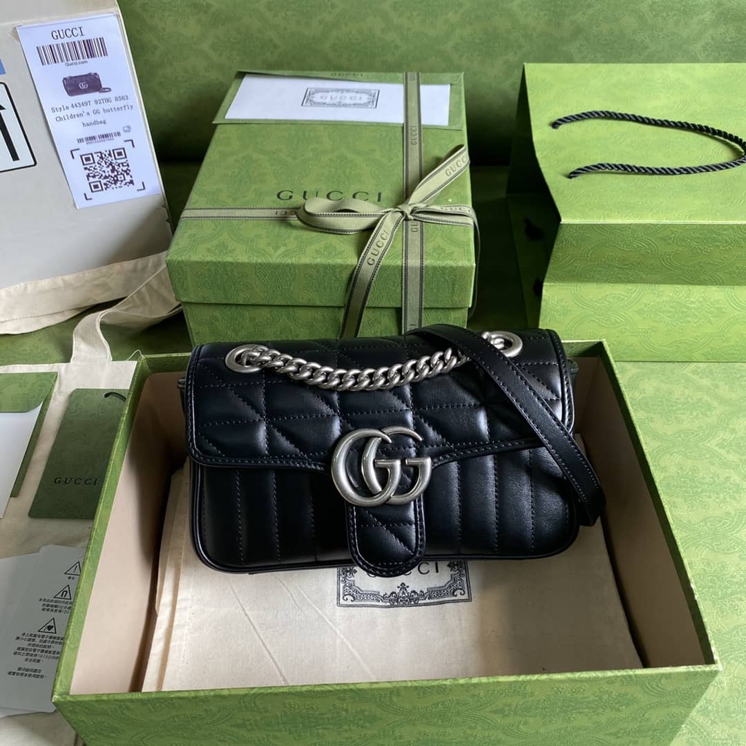 Gvc*1 Marmont GG Matelasse Leather Mini Shoulder Bag Replica 446744