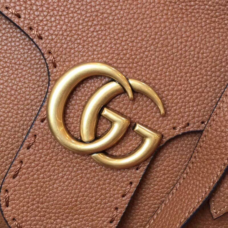 Gvc*1 GG Marmont 2Way Shoulder Bag Replica Brown 421890
