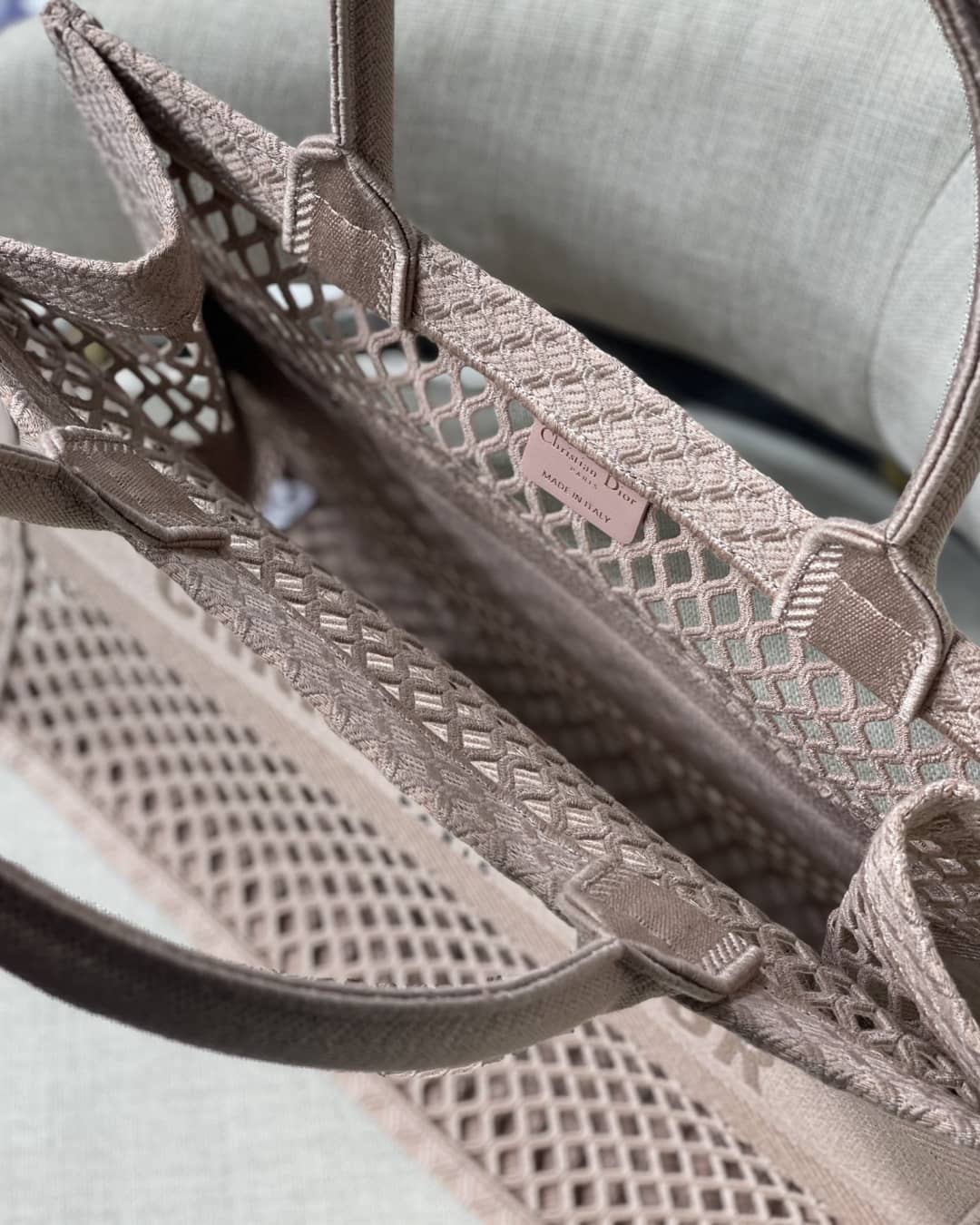 Chr1st1an D10r Mesh Book Tote Bag