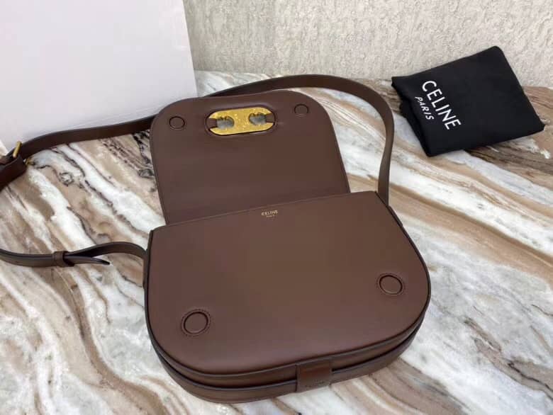 Ce1i*e Triomphe Bag Dupe Medium Maillon Triomphe Calfskin Replica Bag