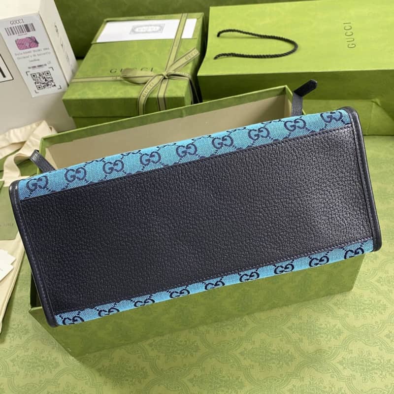 Gvc*1 Les Pommes Large Tote Replica Blue 659980