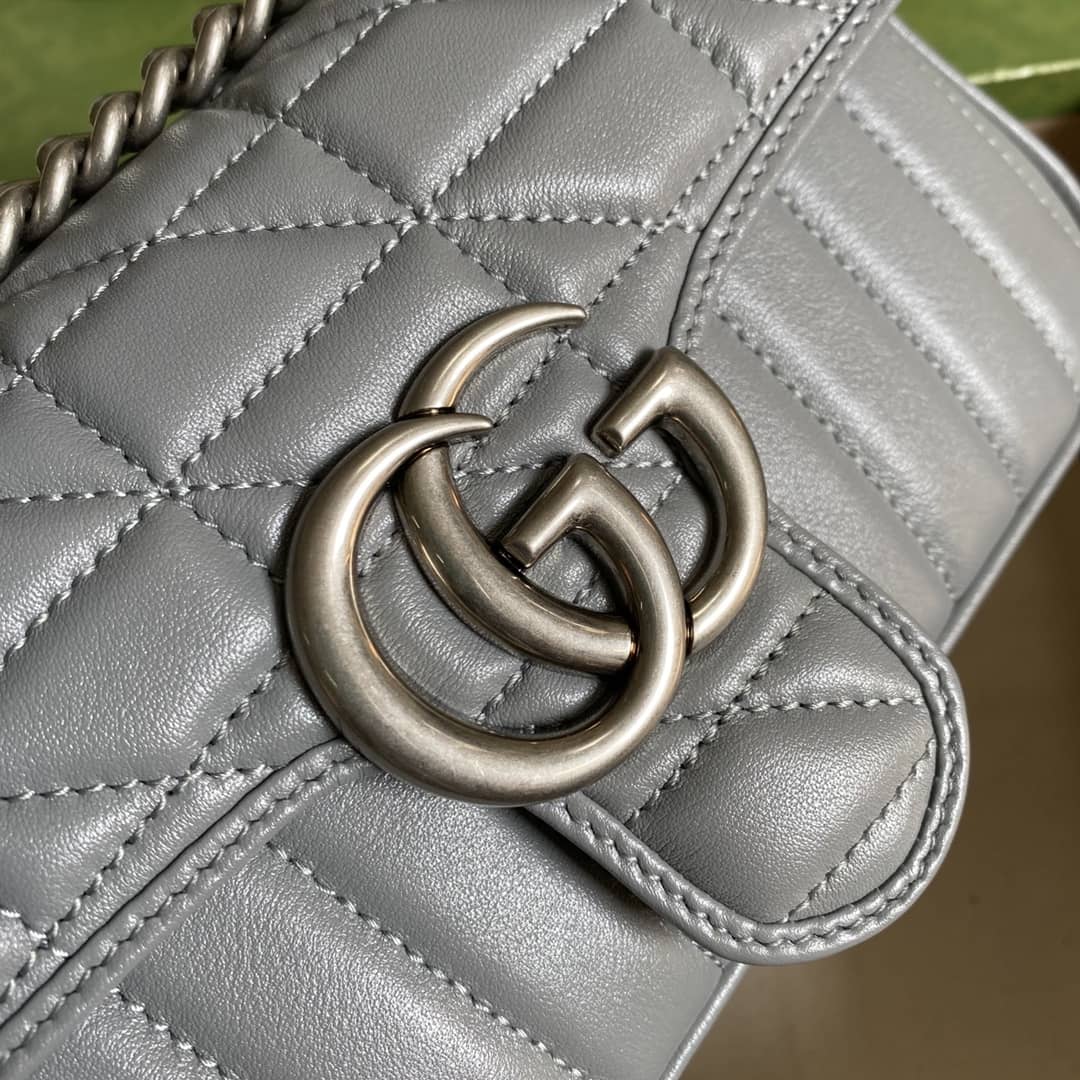 Gvc*1 Marmont GG Matelasse Leather Mini Shoulder Bag Replica 446744