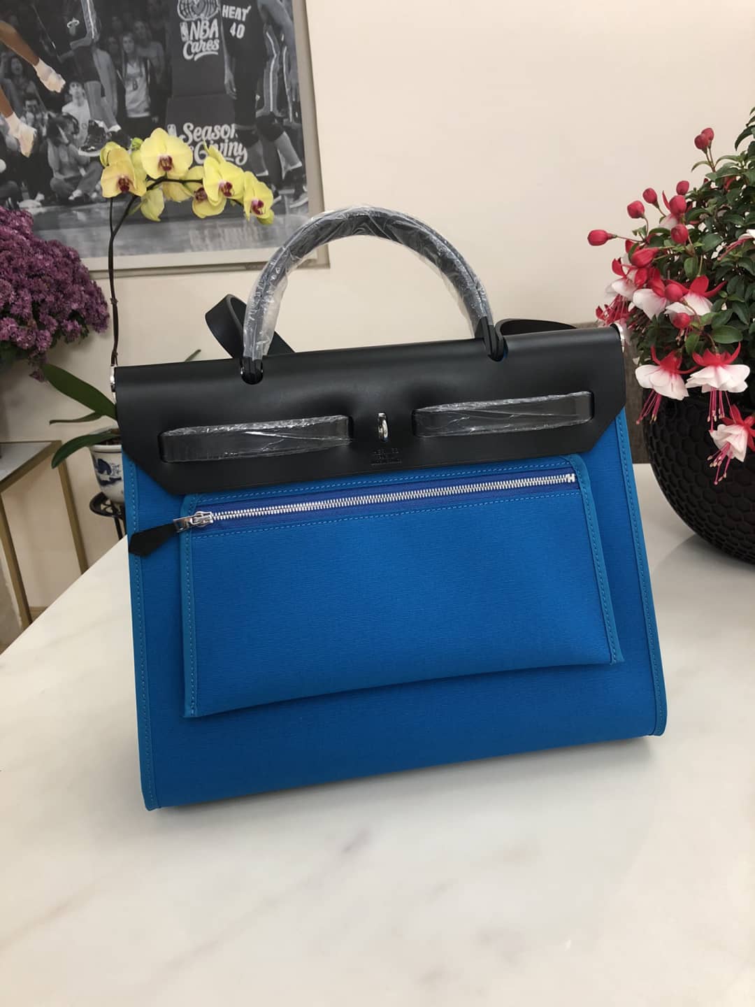 H**me5 Bag Replica 31 Canvas Leather HerBag