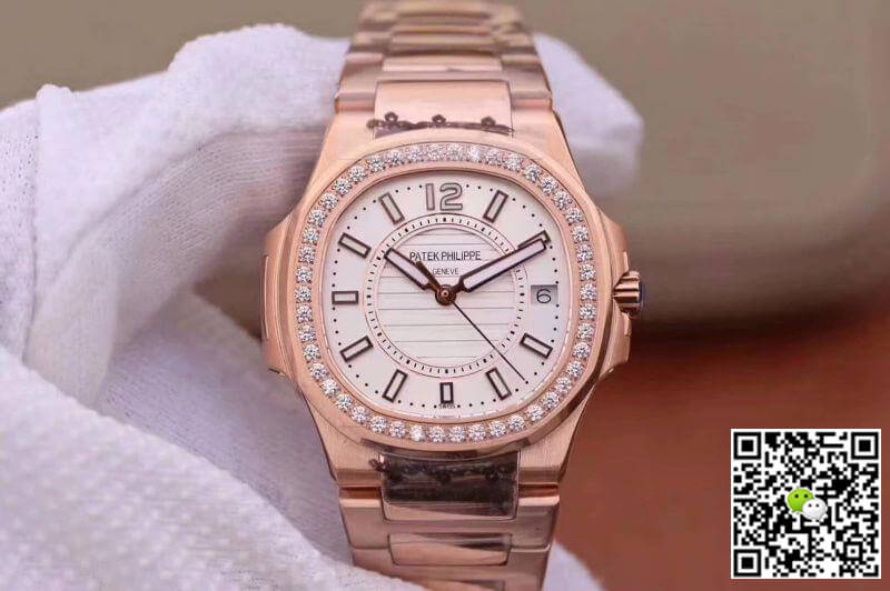 Replica Pat*k Phi1i*pe Nautilus Ladies 7010/1R-011 1:1 Best Edition Swiss Quartz E23-250 S C