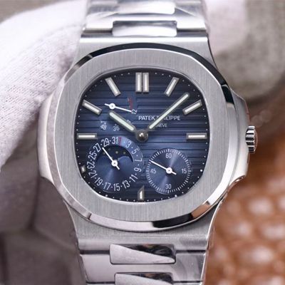 Replica Pat*k Phi1i*pe Nautilus 5712/1A-001 1:1 Best Edition PF Factory Blue Dial Steel Strap Swiss Movement