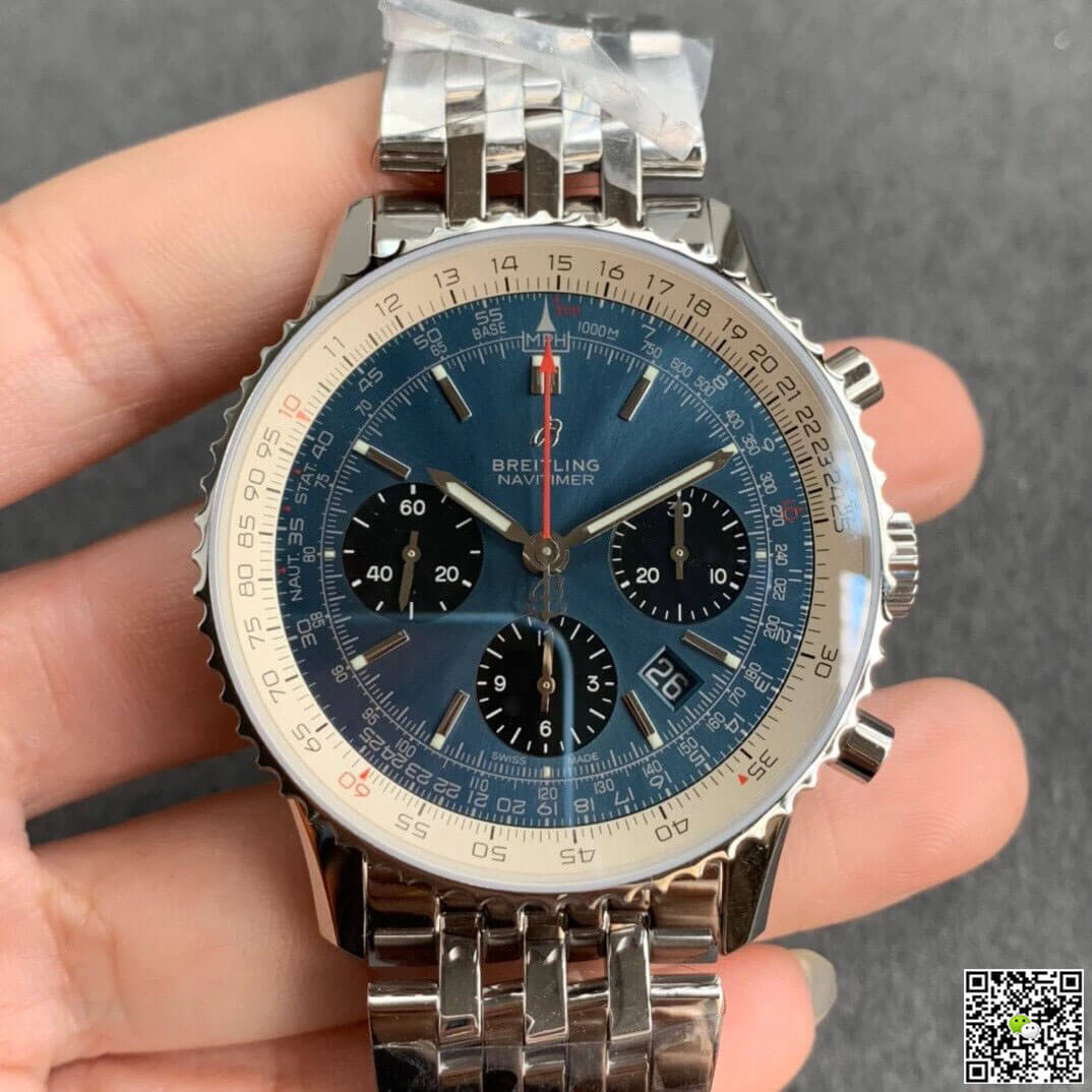 Replica Breitling Navitimer 1 B01 AB0121211C1A1 1:1 Best Edition GF Factory Stainless Steel