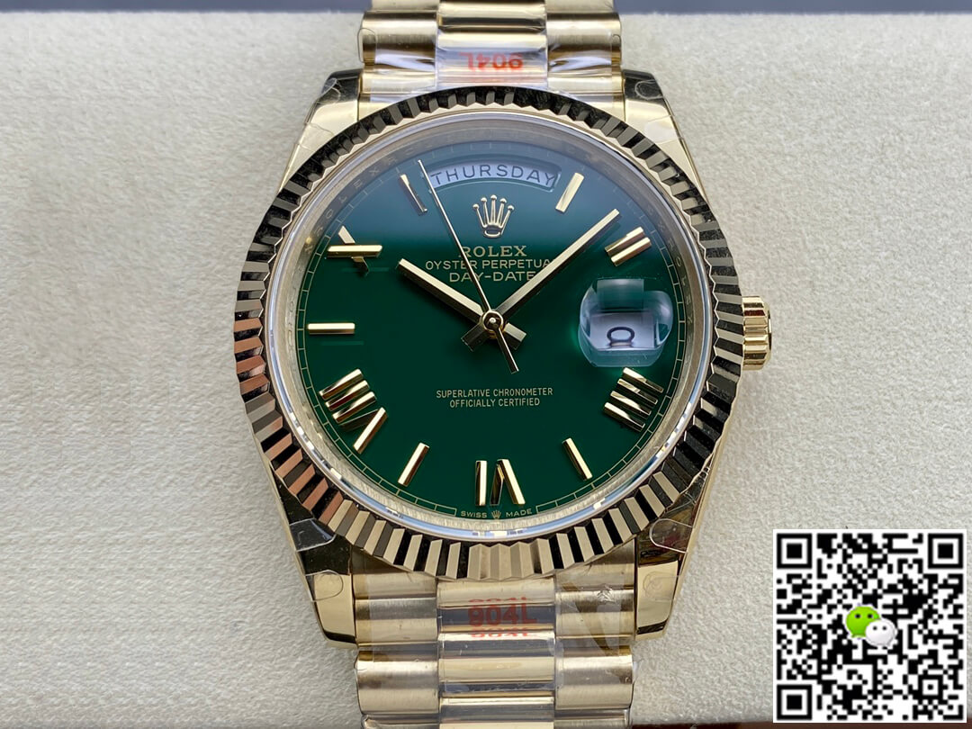Replica R01ex Day Date M228238-0061 1:1 Best Edition GM Factory Green Dial