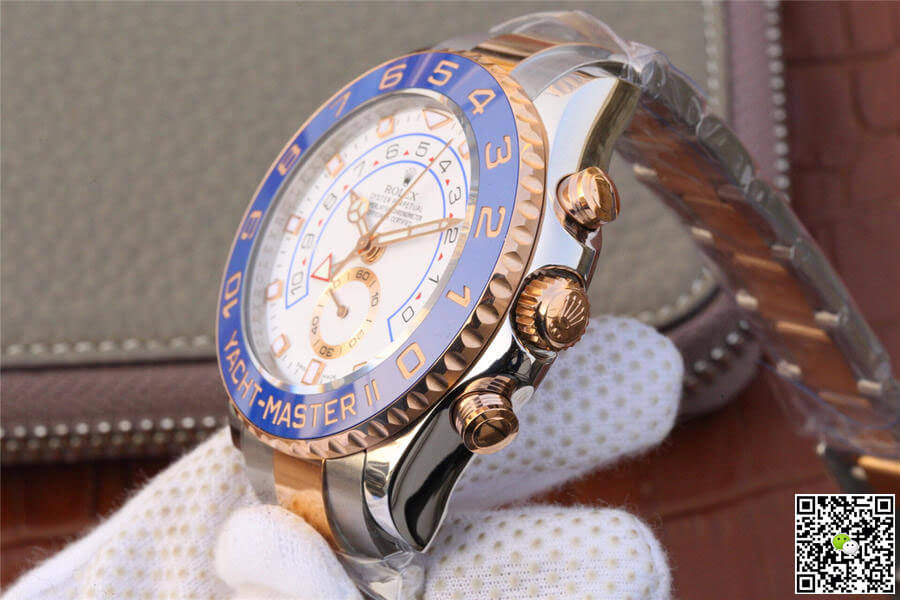 Replica R01ex Yacht-Master M116681-0002 1:1 Best Edition JF Factory Rose Gold