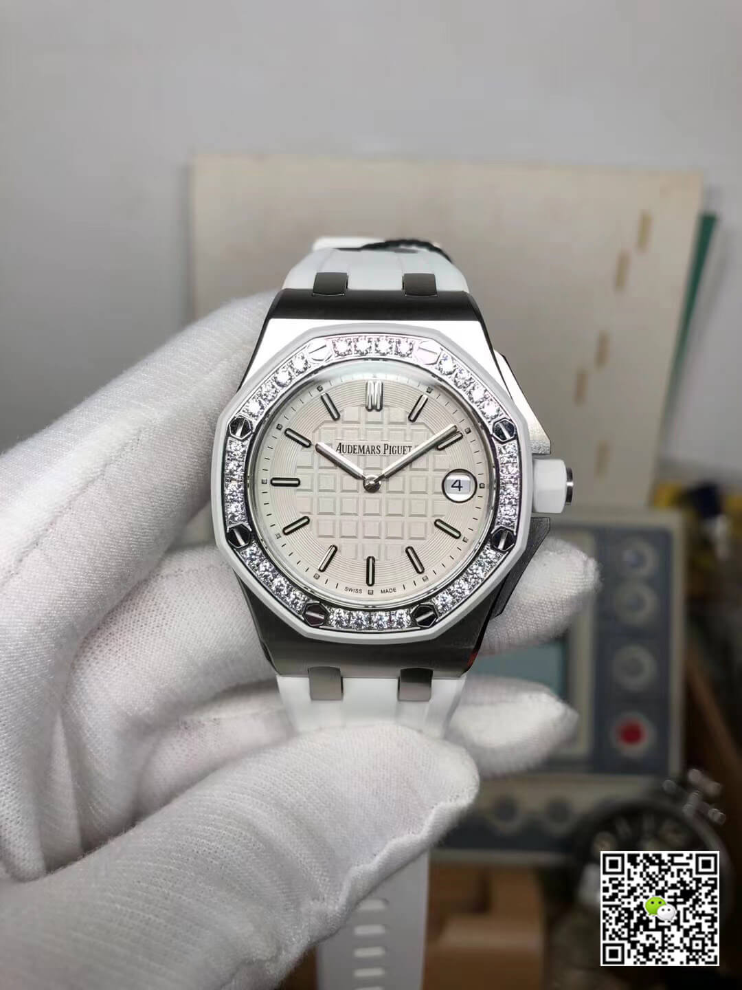 Replica Audemars P1g*et Royal Oak Offshore 67540SK.ZZ.A010CA.01 1:1 Best Edition White Dial