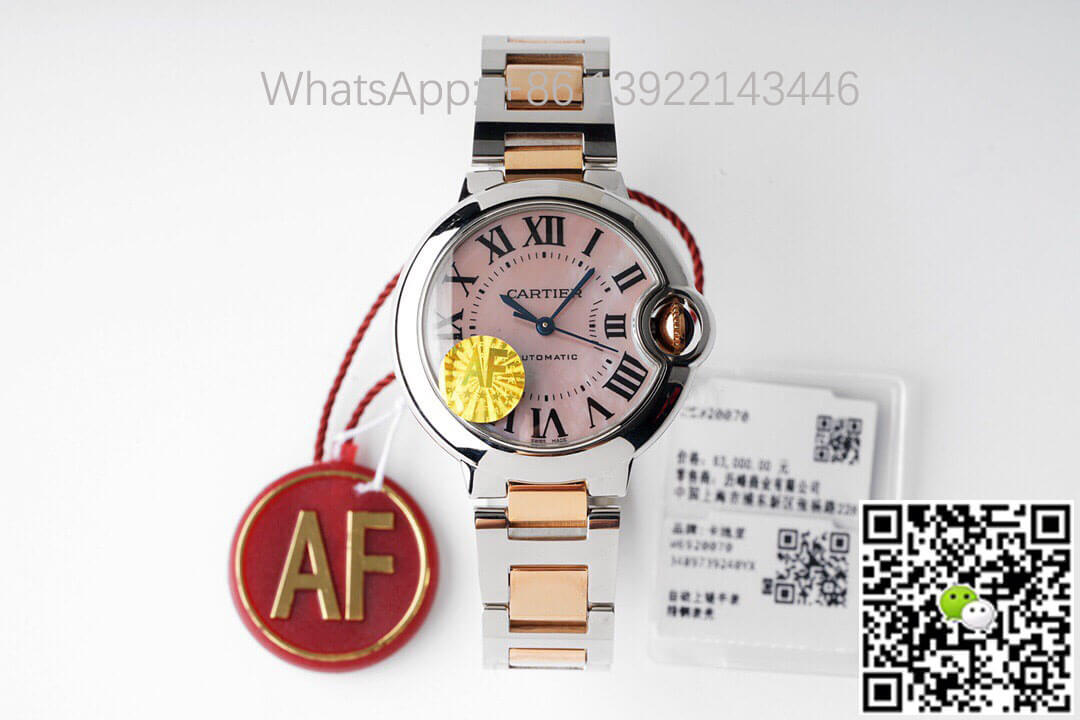 Replica Ballon Bleu De Ca*t1er 33MM W6920070 1:1 Best Edition AF Factory Pink Dial