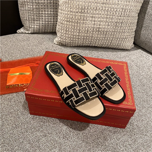 rene caovilla flat slippers