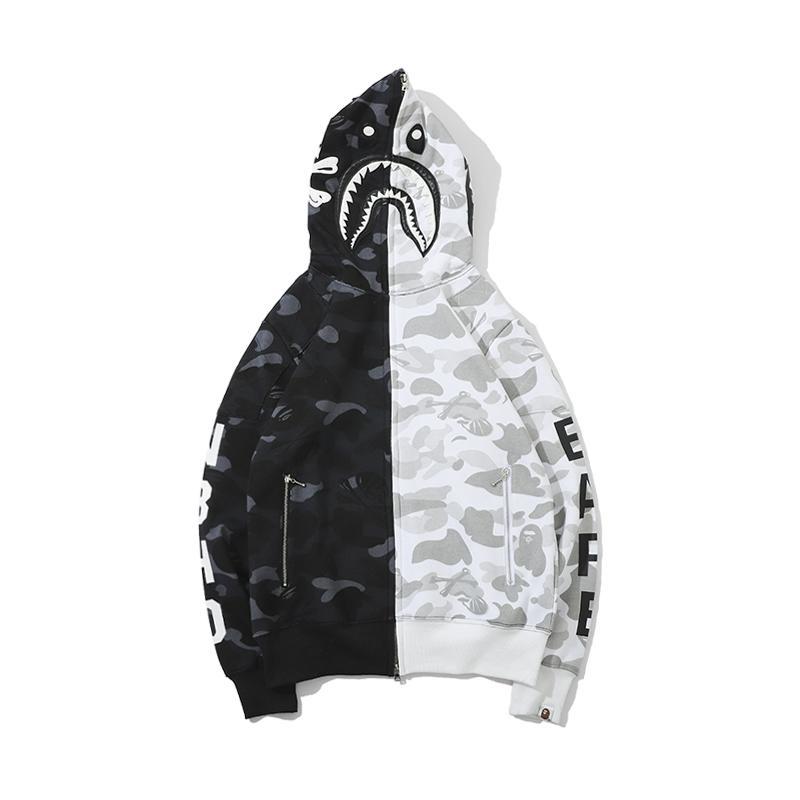 Bape Shark Skull Hoodie Camo