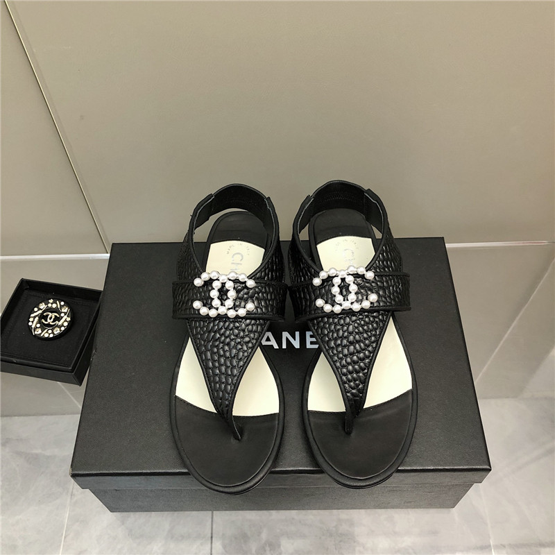 Ch**el flat sandals