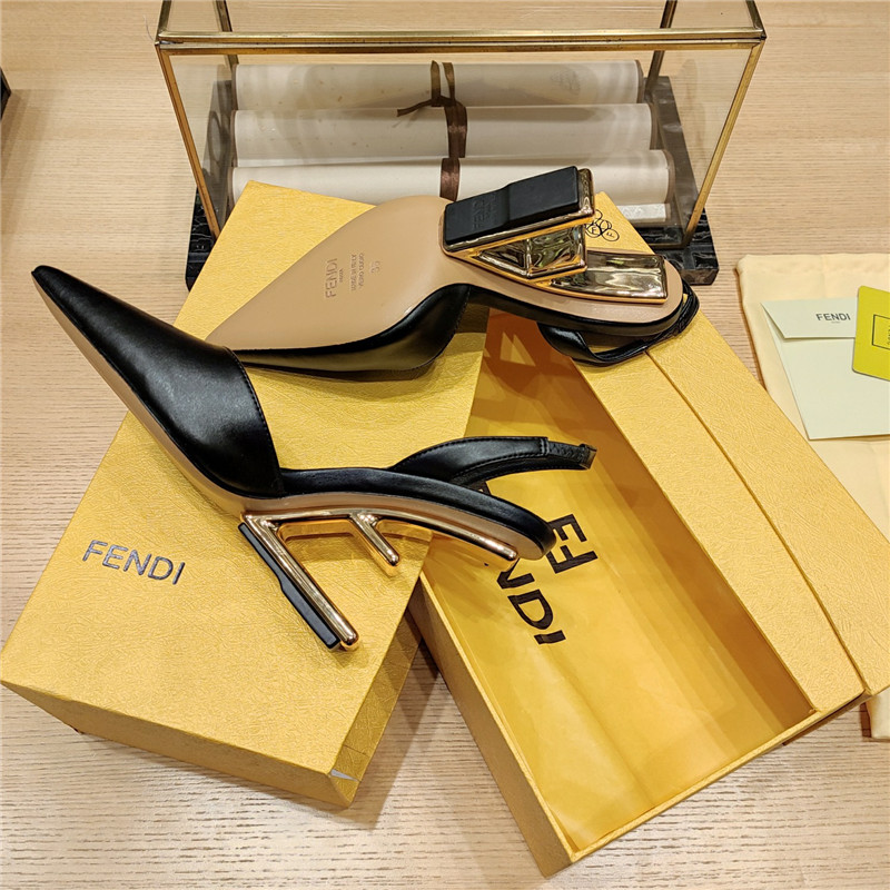 F**di strappy toe high heel sandals