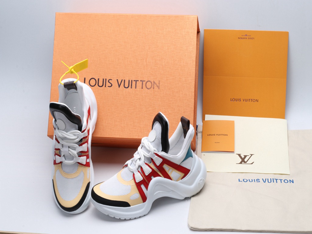 L*V Archlight Sneaker Red Yellow