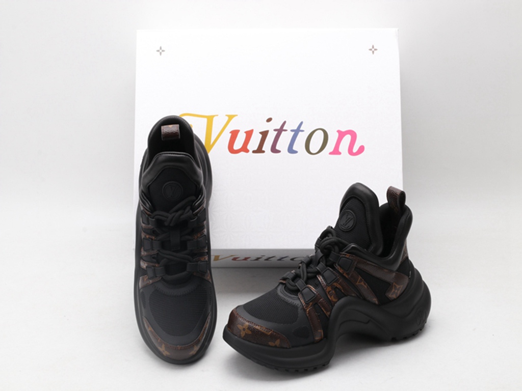 L*V Archlight Sneaker Fabric Black With L*V