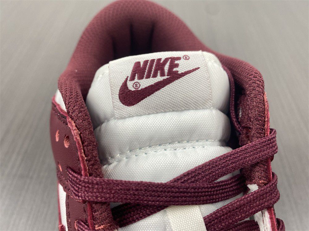 2021 New Nike Dunk Low Bordeaux White/Bordeaux DD1503-108