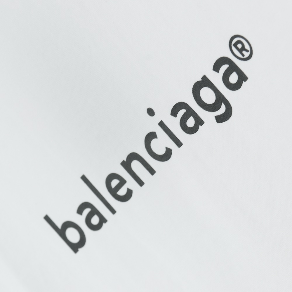 Ba1en*iaga BLCG 22FW Letter R logo printed short sleeve