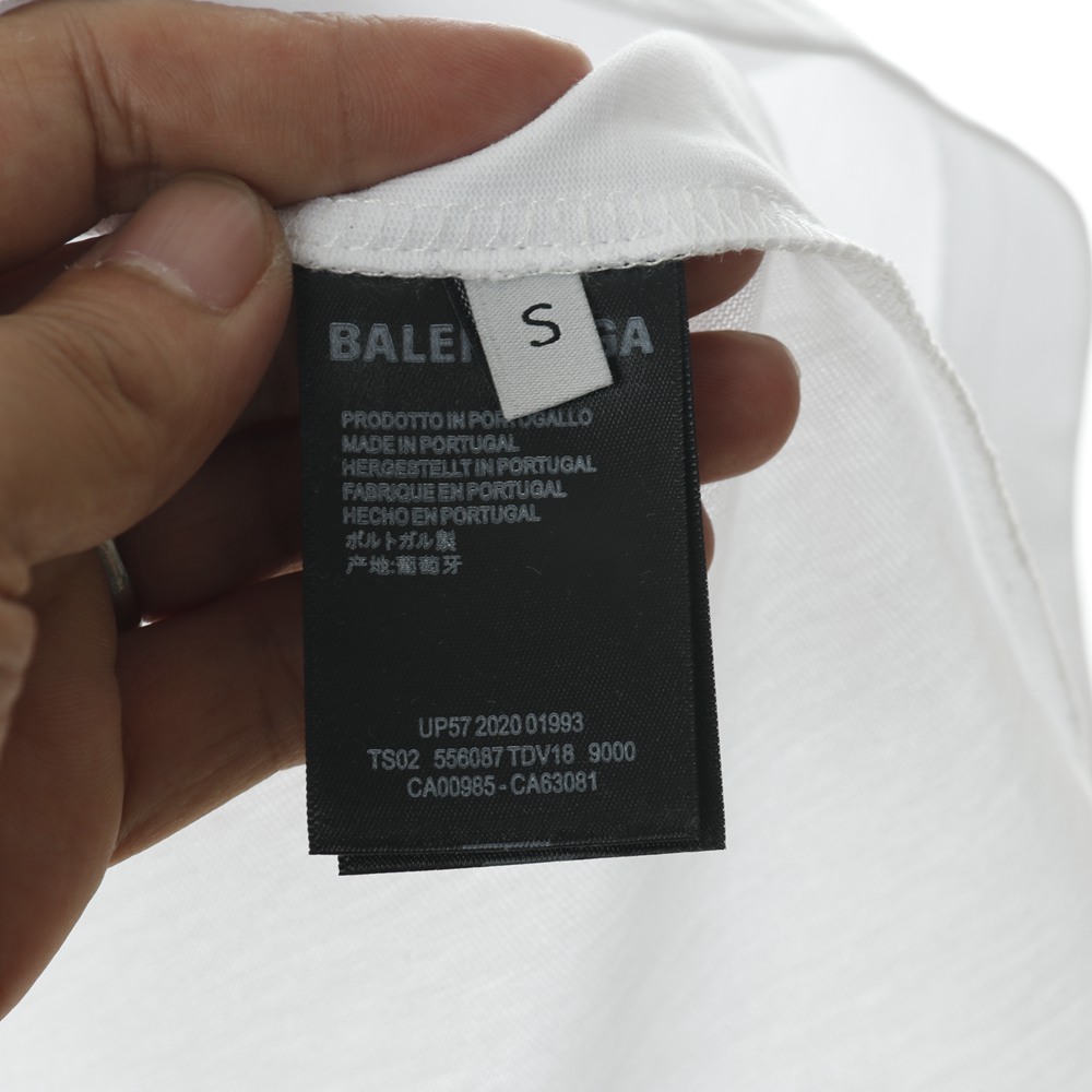 Ba1en*iaga BLCG 22FW Letter R logo printed short sleeve