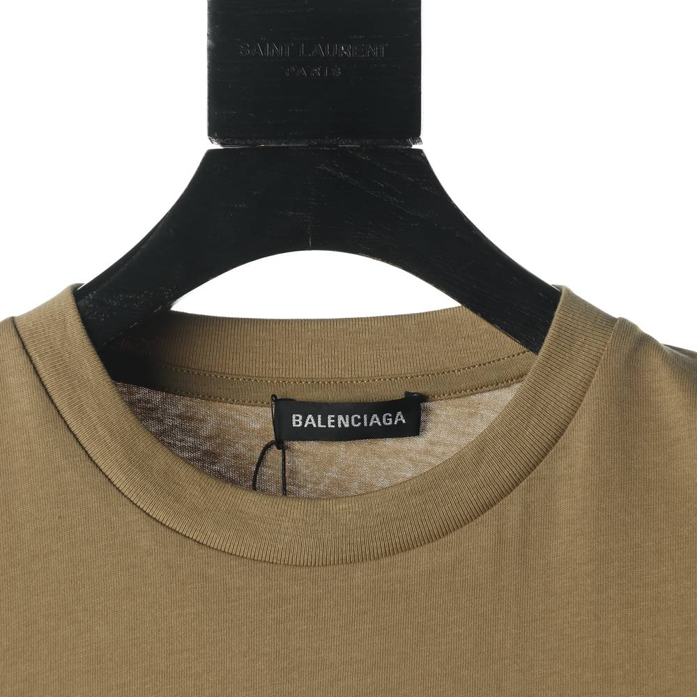Ba1en*iaga BLCG Crown Wheat Lock Button Print Short Sleeve T-shirt