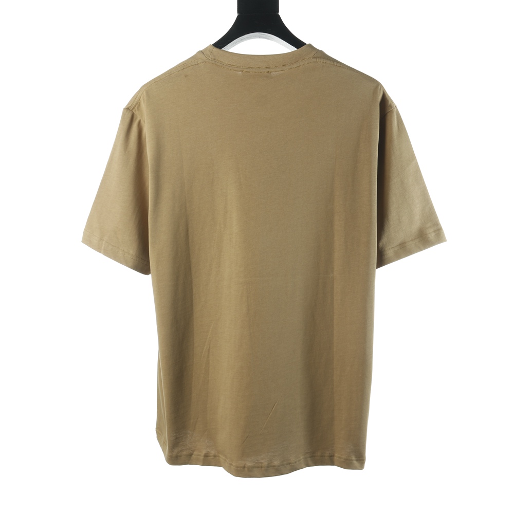 Ba1en*iaga BLCG Crown Wheat Lock Button Print Short Sleeve T-shirt