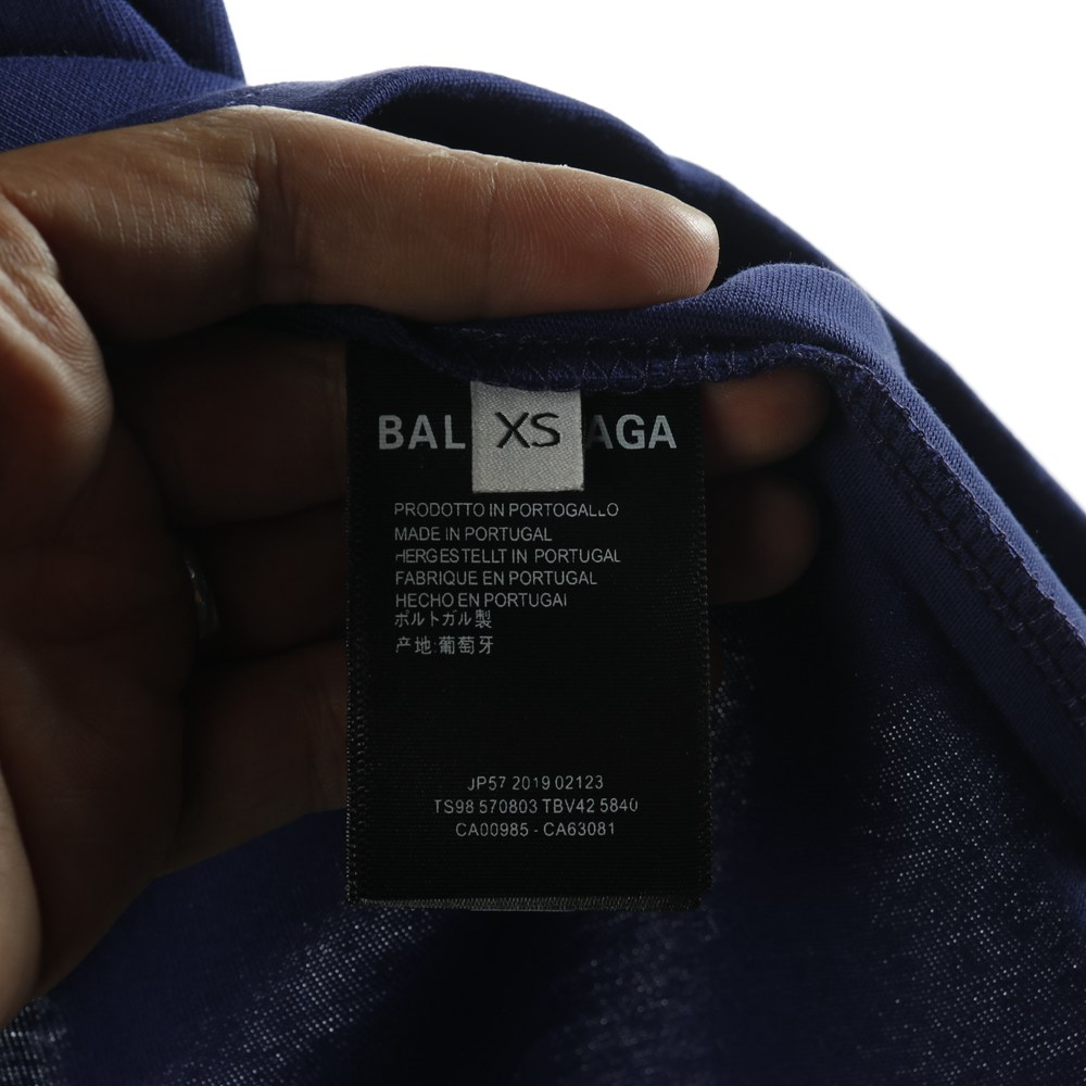 Ba1en*iaga BLCG 20ss top model text patch short sleeves