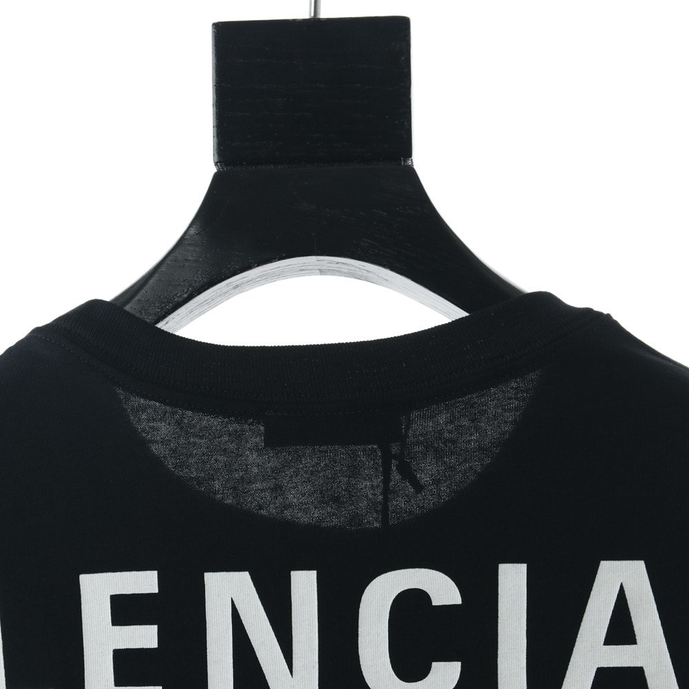 Ba1en*iaga BLCG 20ss black back letter short sleeve