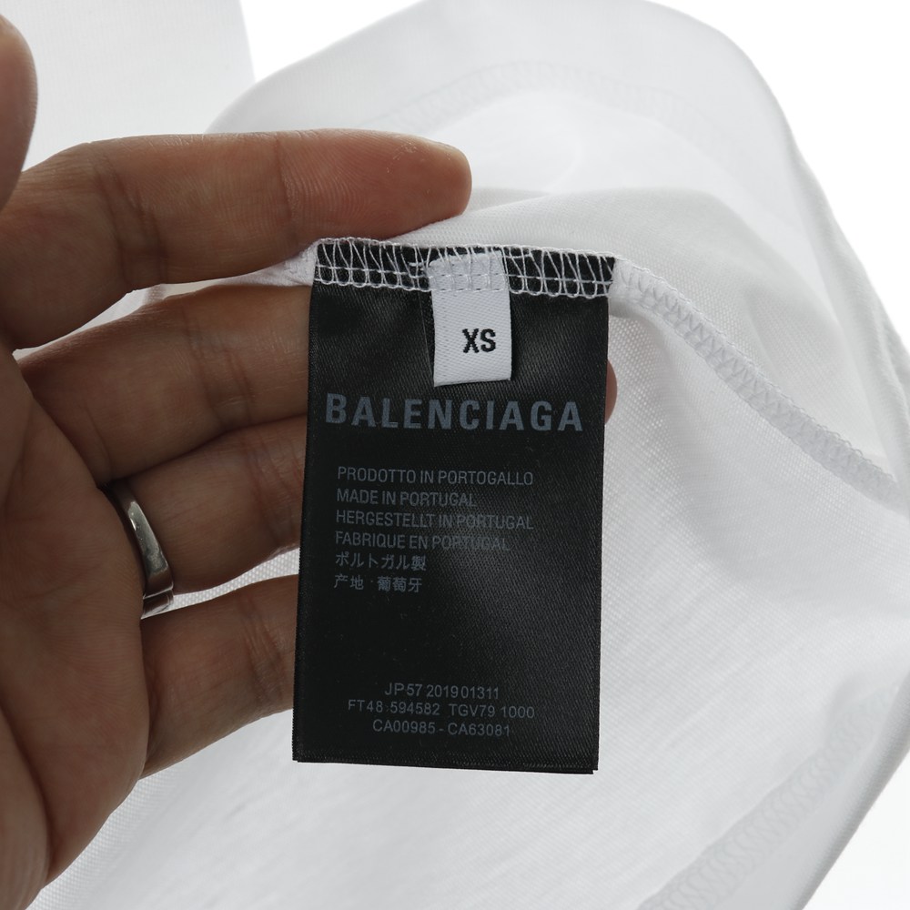 Ba1en*iaga BLCG 20ss hand-painted logo logo printing short sleeve