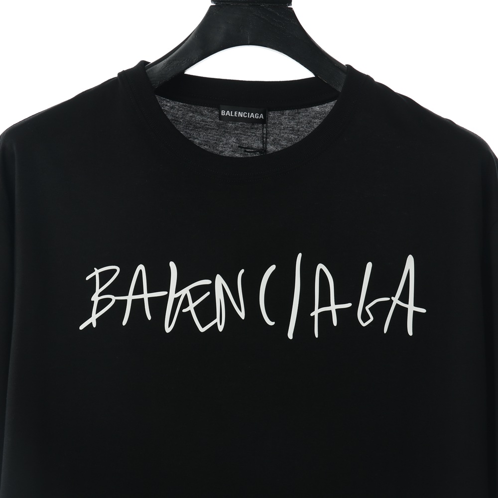 Ba1en*iaga BLCG 20ss hand-painted logo logo printing short sleeve