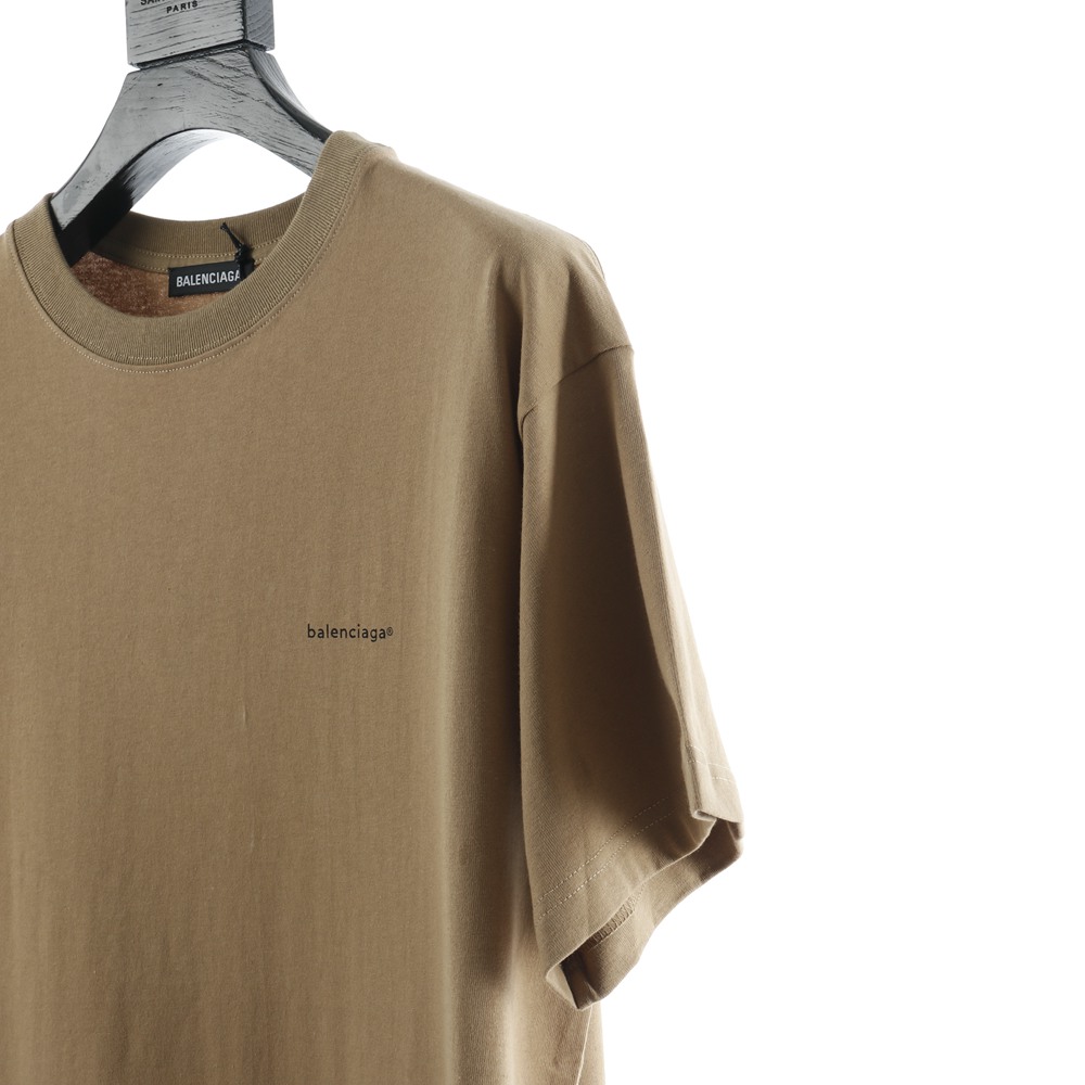 Ba1en*iaga BLCG 20SS small logo wheat short sleeve T-shirt