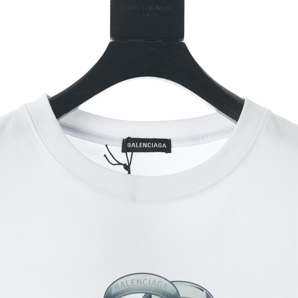 Ba1en*iaga BLCG Love ring round neck short sleeve T-shirt