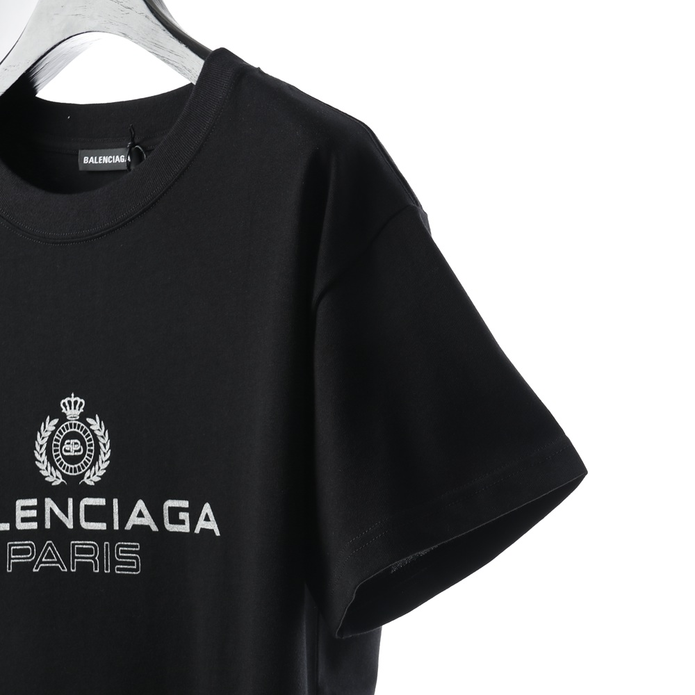 Ba1en*iaga BLCG lock crown wheat ear short os version tee shirt