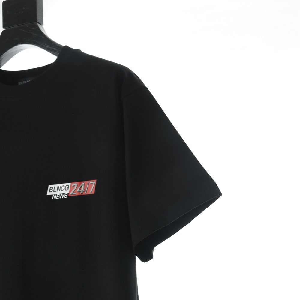 Ba1en*iaga BLCG 20FW 24-hour news short-sleeved T-shirt