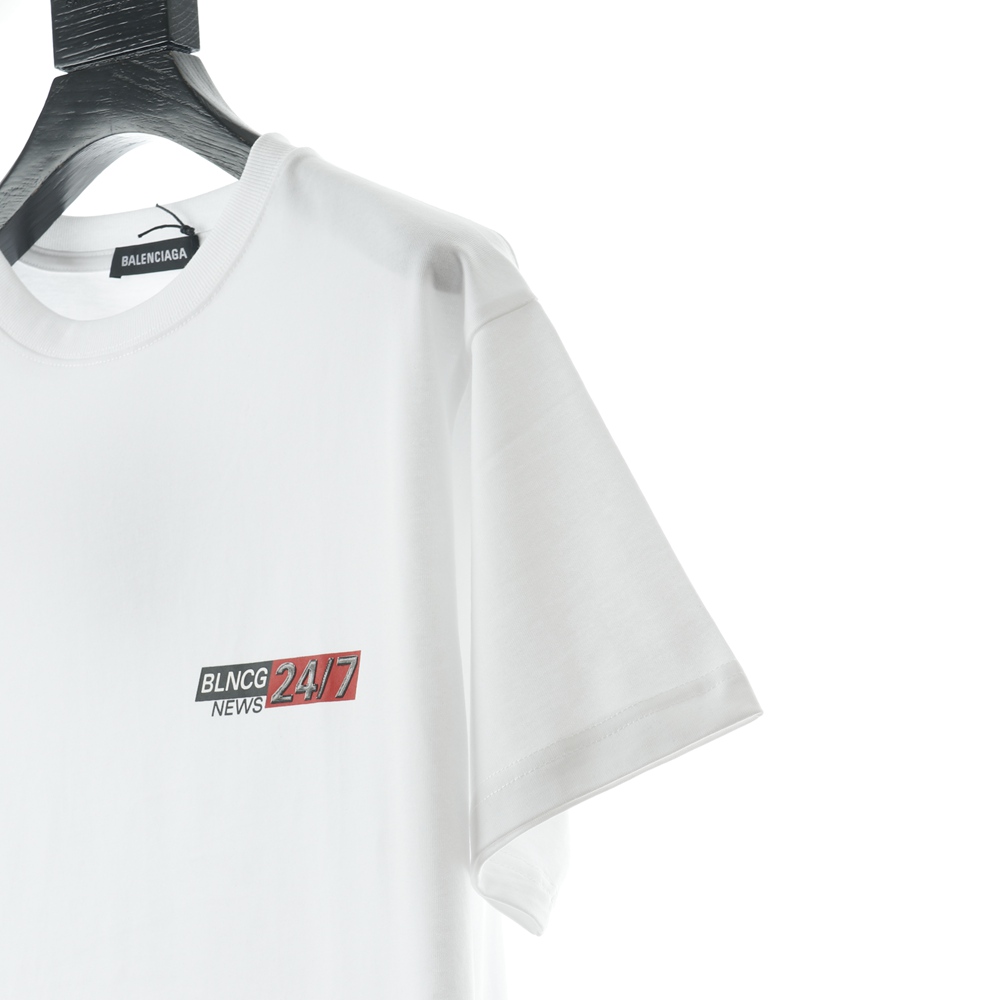 Ba1en*iaga BLCG 20FW 25-hour news short-sleeved T-shirt