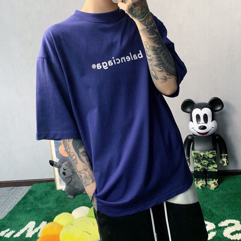 Ba1en*iaga BLCG 20FW Letter R logo printed short sleeve