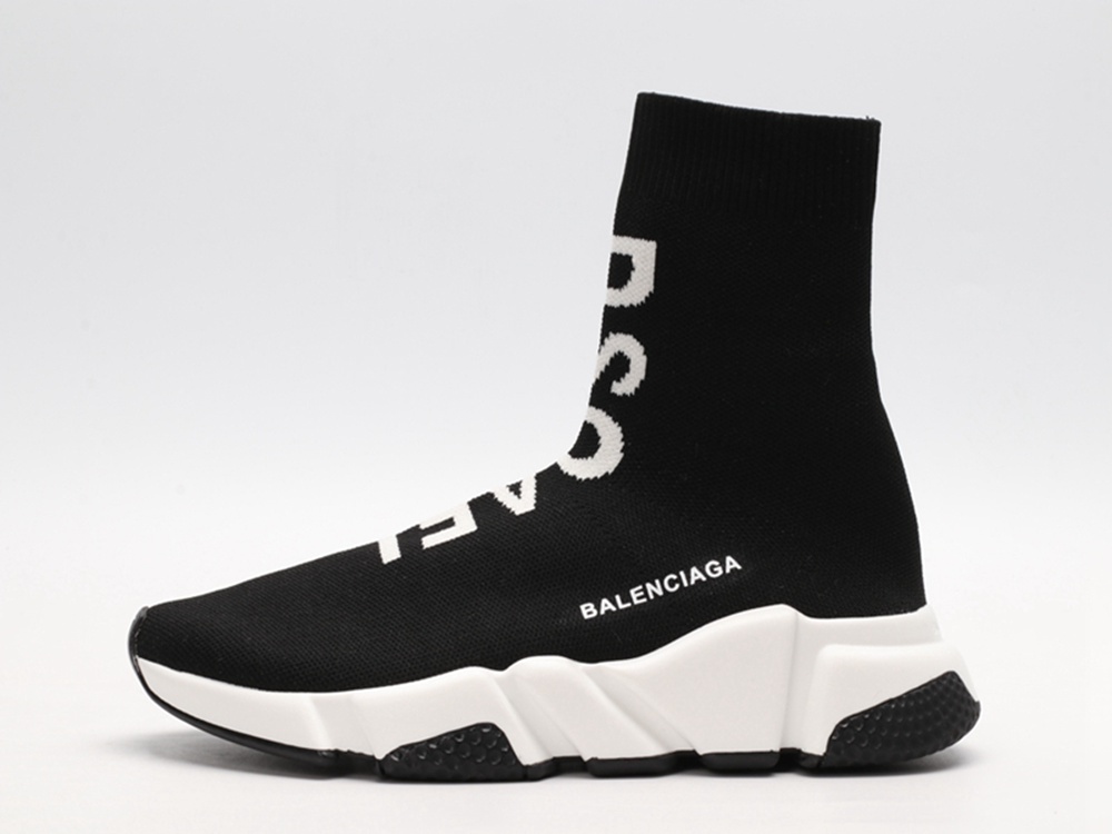 Blenciaga RecyC*Led Speed Trainer Knittted Black
