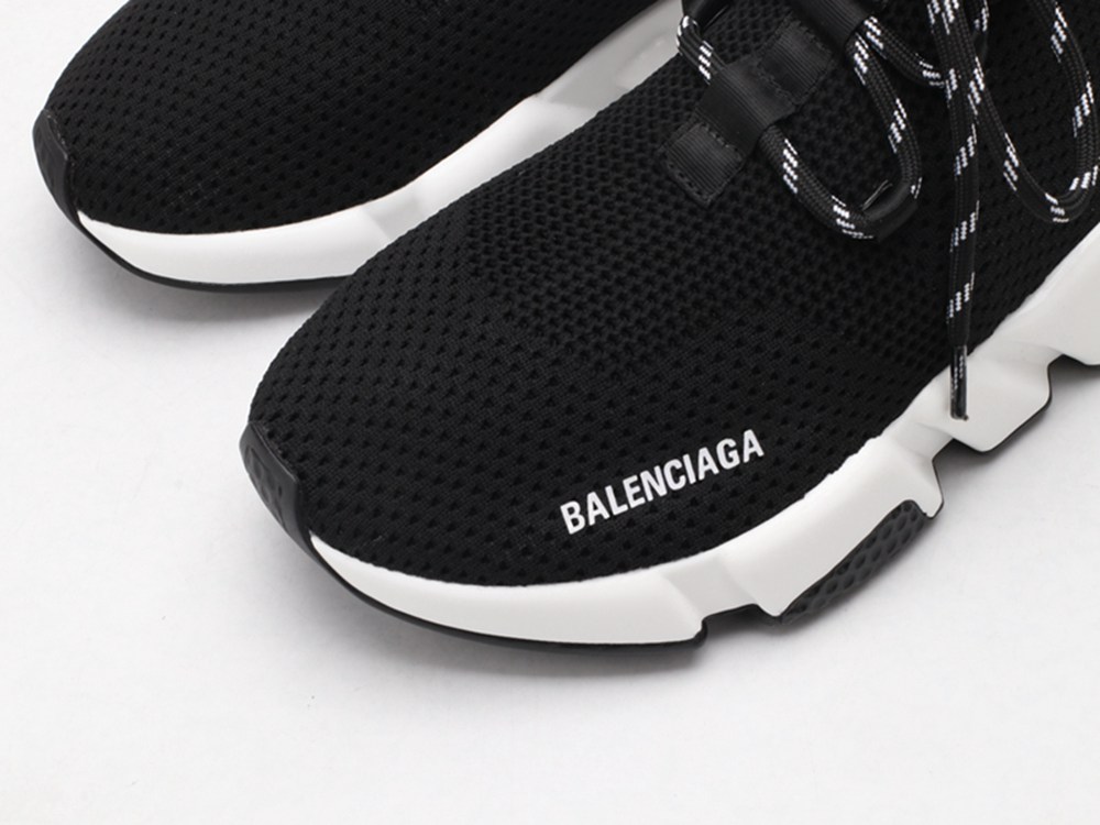 BLG Lace-up Knit Sock Black