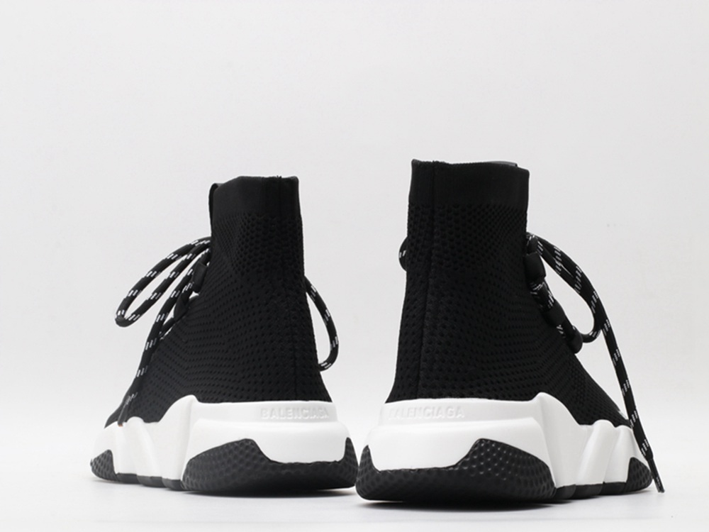 BLG Lace-up Knit Sock Black